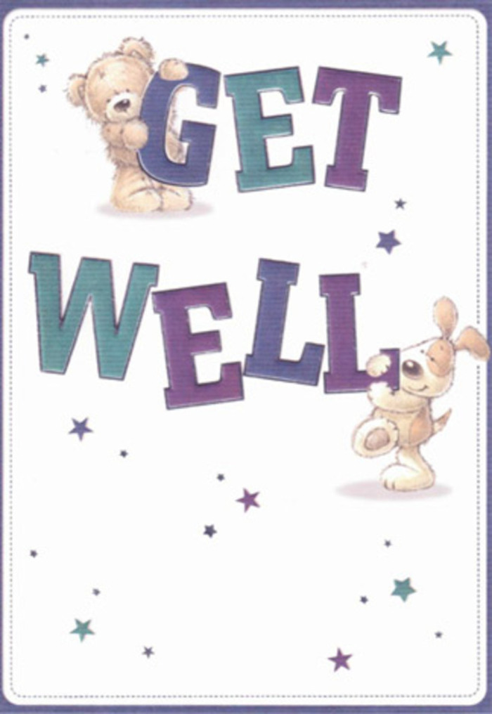 This get well card overflows with gentle encouragement and the authentic charm that defines Redbridge. Central to the design, a friendly bear and an exuberant puppy exchange symbolic gestures of wellbeing, their rounded, lovingly rendered forms glowing with the warmth of caring companionship. Around them, dancing stars in sea-blue and lilac hues add a playful lift-like well wishes carried by the breezes through Goodmayes Park. The robust, confident typography in teal and deep indigo anchors the scene, reminiscent of the way Redbridge florists balance vibrant blooms with lush foliage for a harmonious arrangement. Textures throughout-the plush fur of the bear and the velvet-soft ears of the pup-convey a sense of touch, bringing visual comfort much like a bouquet placed beside a bedside table. The creamy white background imparts clarity and calm, akin to the welcoming brightness of local shops on a fresh morning. Sending this card, perhaps paired with a bouquet delivered through Redbridge, becomes a gesture greater than its parts-a heartfelt token of care, hope, and the supportive community spirit so treasured by those who call Redbridge home.