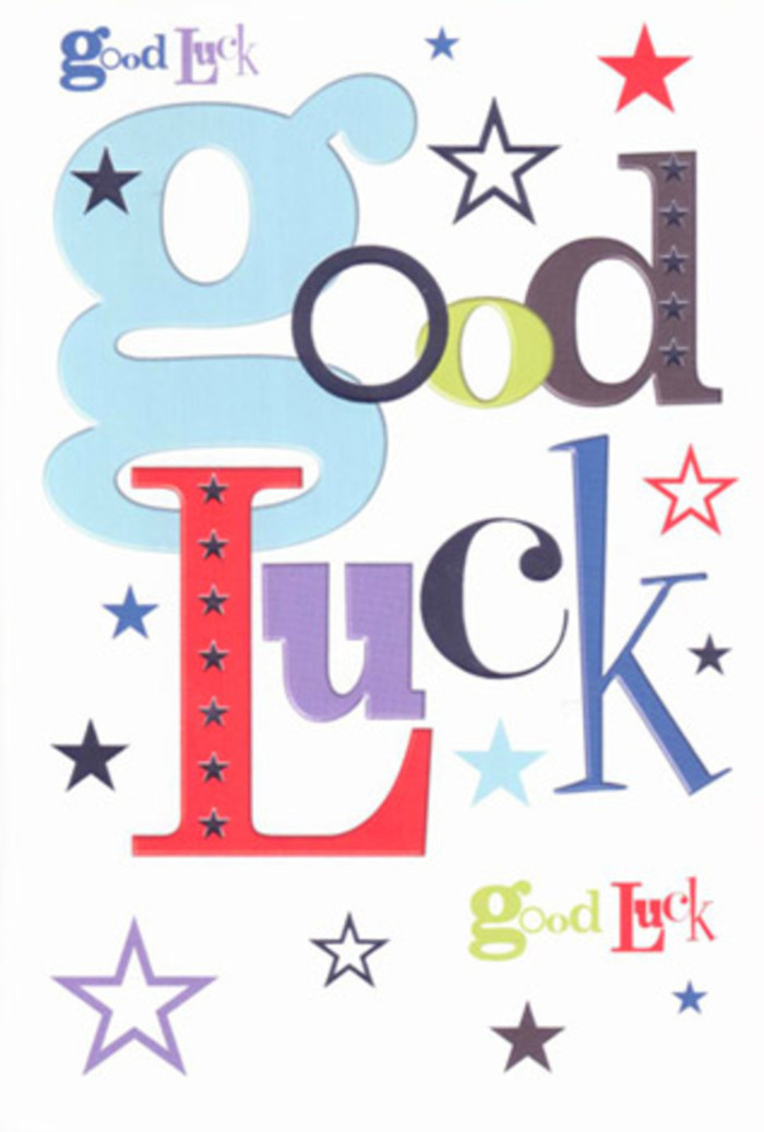 Bursting with lively optimism, this good luck card channels the vibrancy of Redbridge through expansive design and exuberant colour. Each letter is infused with its own character: wide, gentle swathes of pastel blue, tall strokes of midnight black, and flourishes of spirited red, all punctuated by scattered stars that skip energetically across the surface. The composition has a dynamic, cheering quality that echoes the laughter and friendly encouragement shared in gathering places like South Park or along Ilford Lane. Whimsical navy, lime, and lilac stars add depth and motion, framed by the clean white space that lets each decorative element shine. The premium, tactile cardstock feels deliciously smooth, inviting repeated touch-a perfect reflection of Redbridge attention to quality and detail. It's a talismanic message, one that captures the hope and exhilaration of someone stepping onto the next part of their journey, surrounded by the warmth and positivity typical of Redbridge neighbours. This card becomes both a keepsake and an extension of gratitude and belief, ready to accompany its recipient into a promising future.